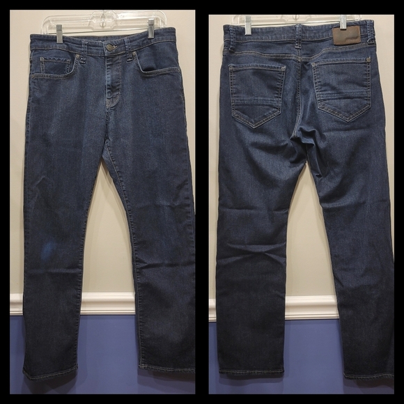 Mavi Myles Mid-Rise Straight Leg Blue Jeans - Sz 32/32 - Picture 3 of 9